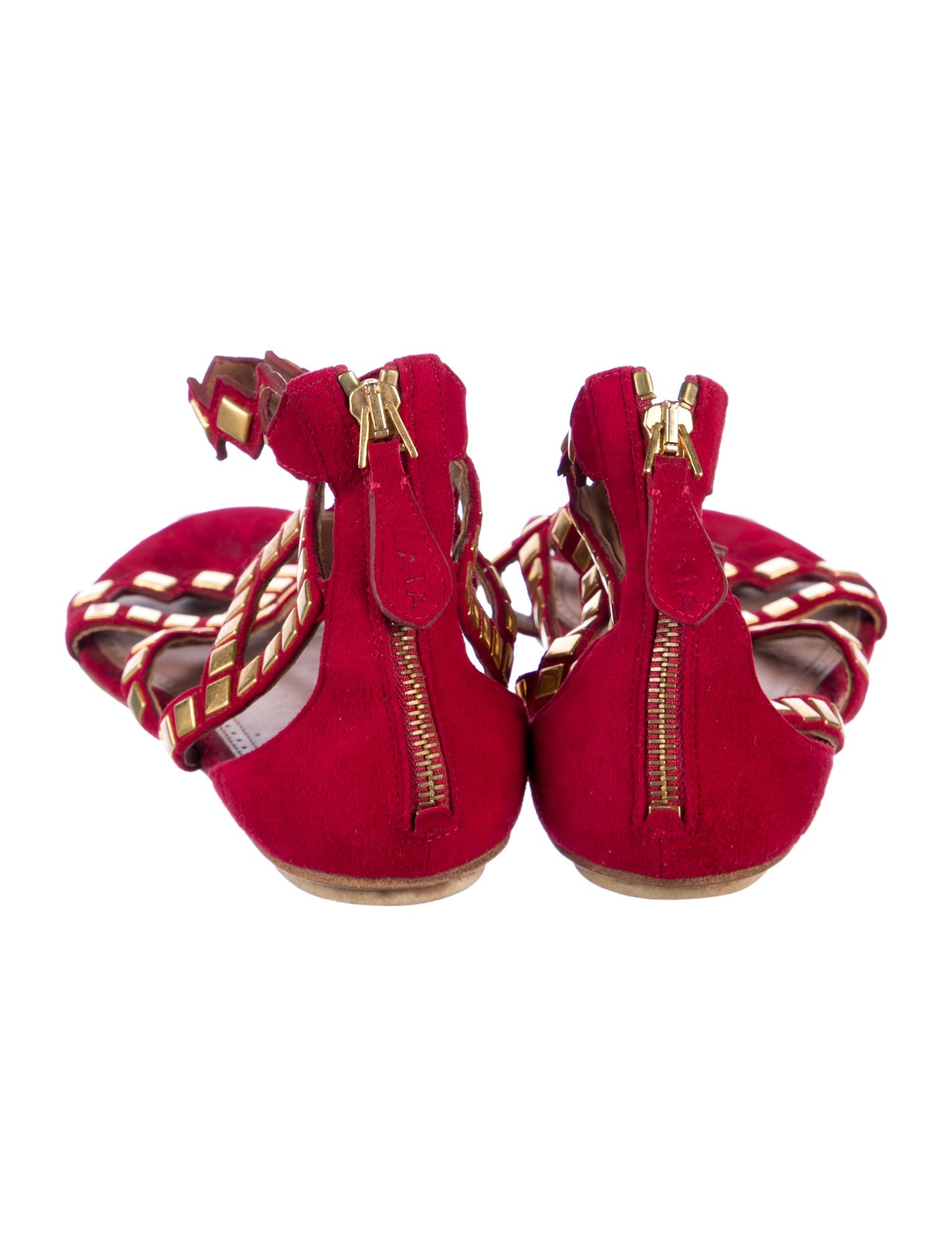 Alaïa Suede Studded Accents Gladiator Sandals