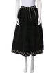 Alaïa Wool Midi Length Skirt