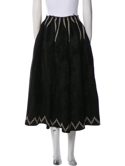 Alaïa Wool Midi Length Skirt