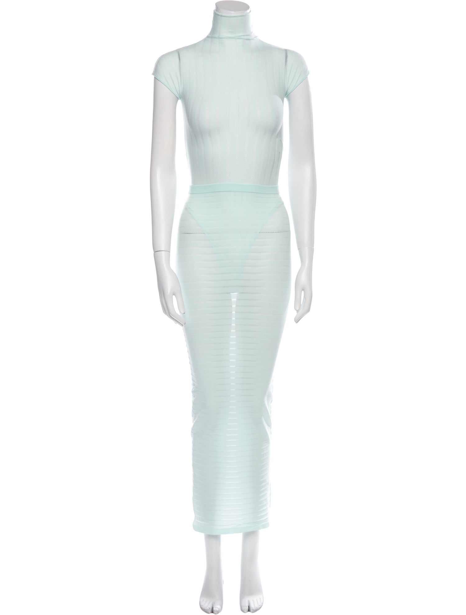 Alaïa Nylon Skirt Set