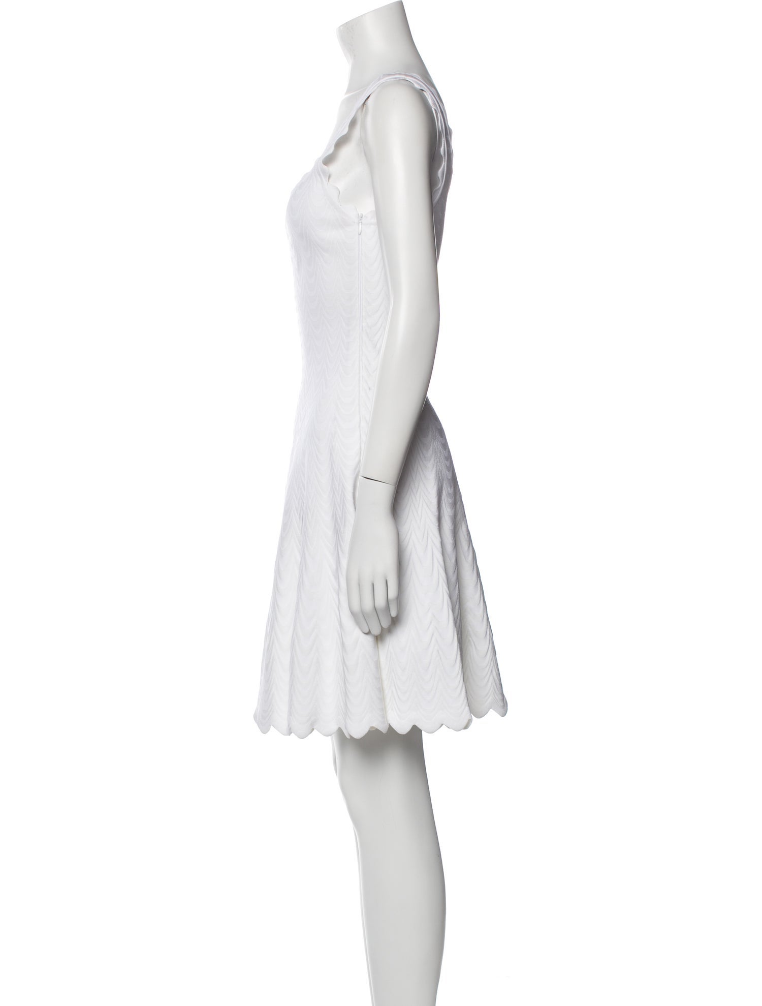 Alaïa Scoop Neck Mini Dress