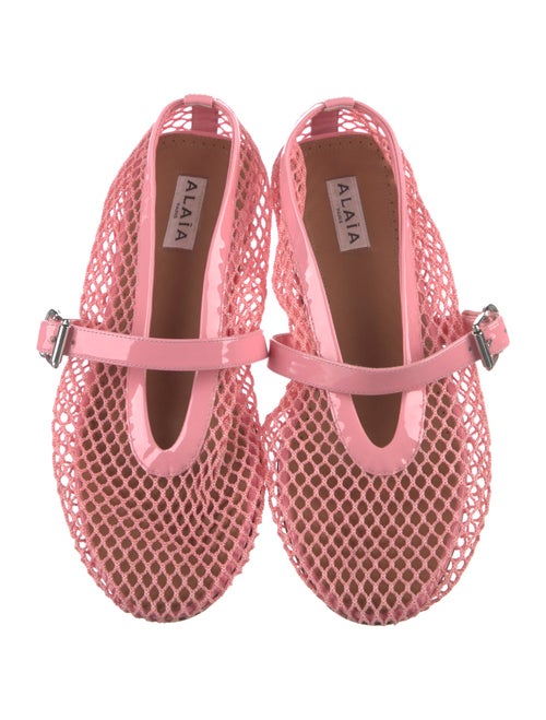 Alaïa Leather Mary Jane Flats