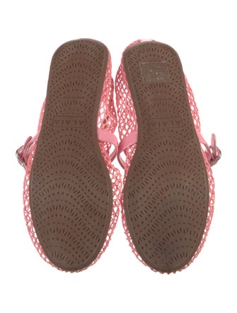 Alaïa Leather Mary Jane Flats