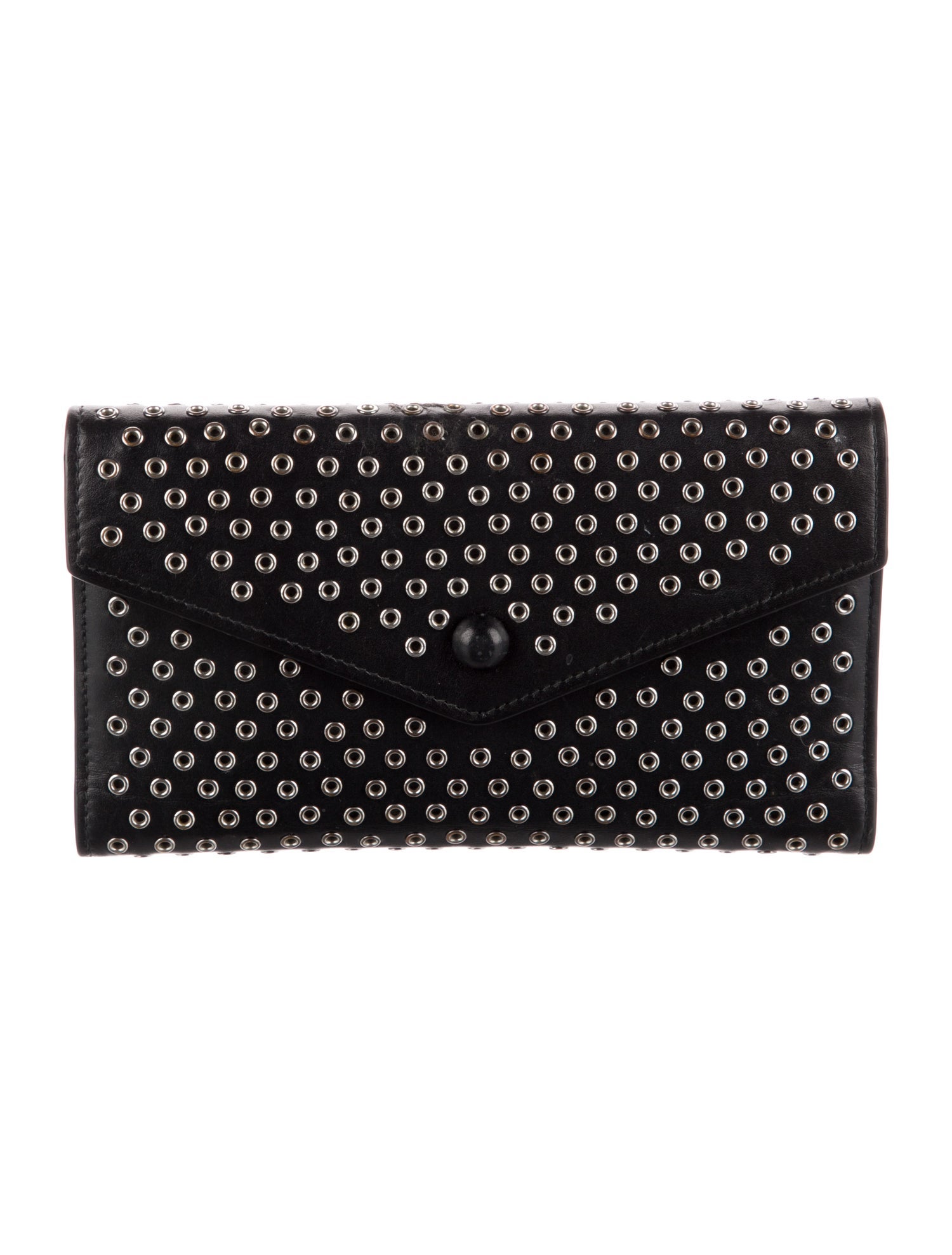 Alaïa Leather Printed Trifold Wallet