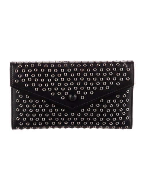 Alaïa Leather Printed Trifold Wallet
