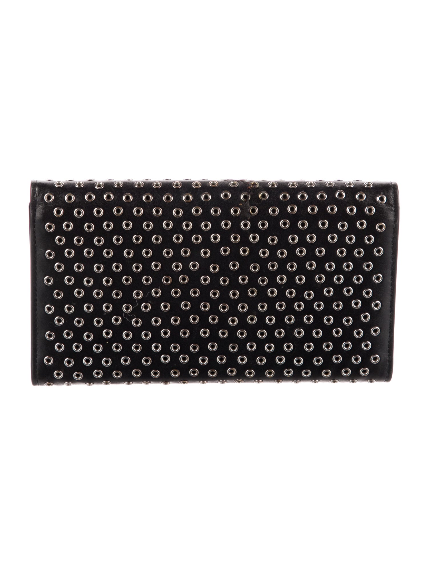 Alaïa Leather Printed Trifold Wallet