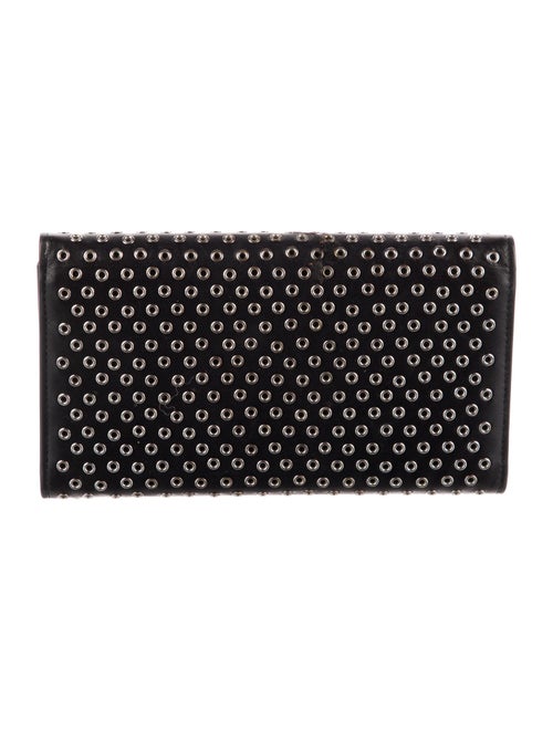 Alaïa Leather Printed Trifold Wallet