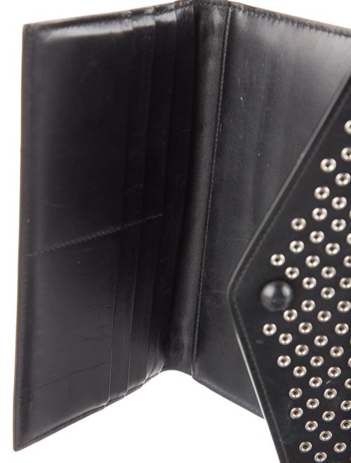Alaïa Leather Printed Trifold Wallet