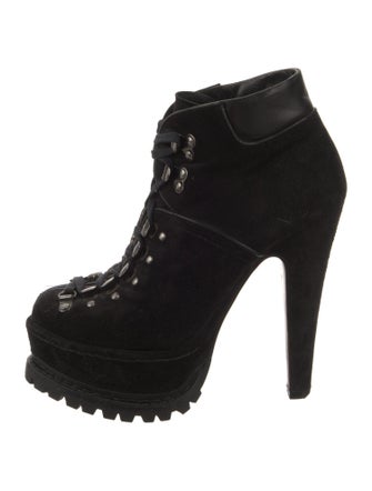 Alaïa Suede Combat Boots