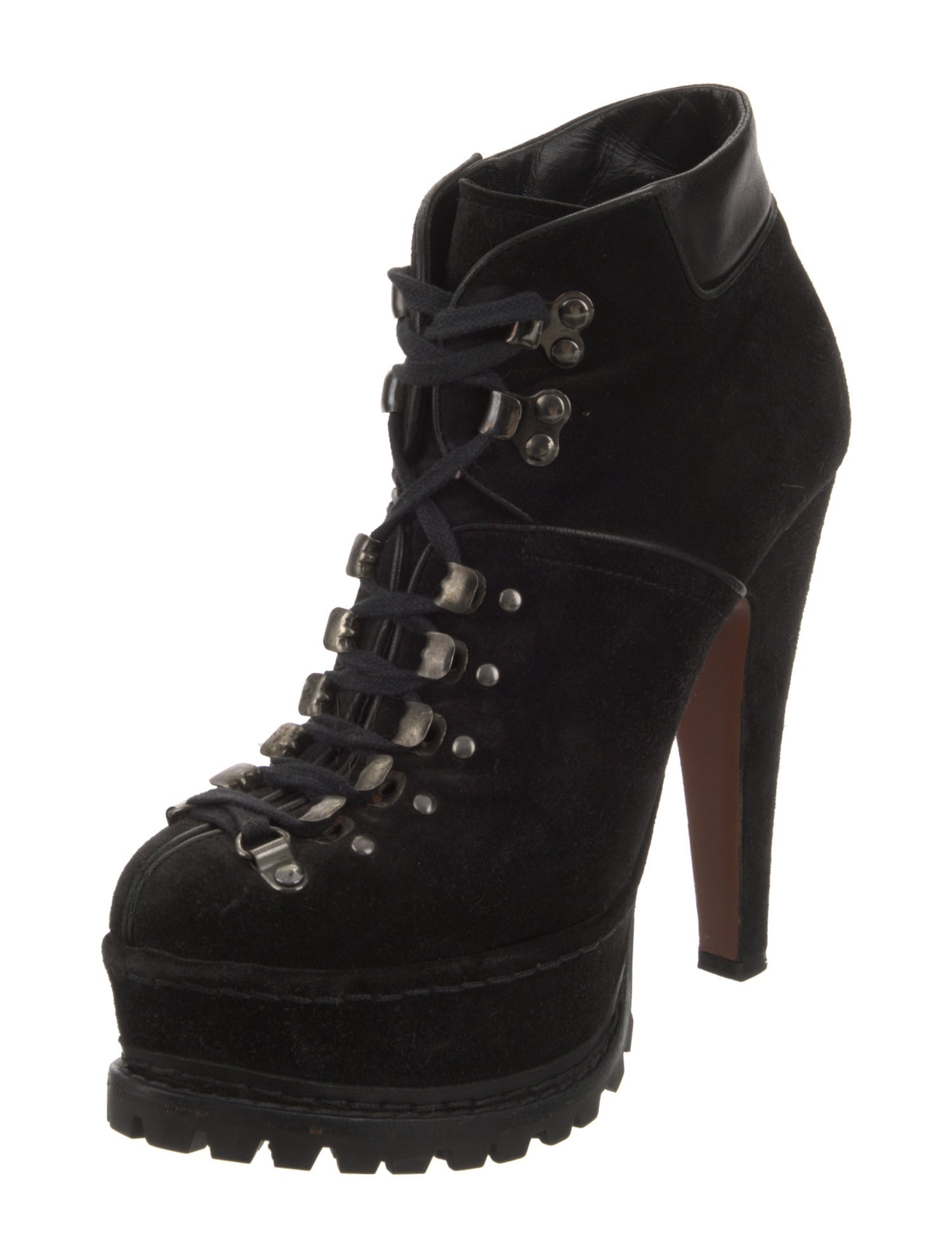 Alaïa Suede Combat Boots