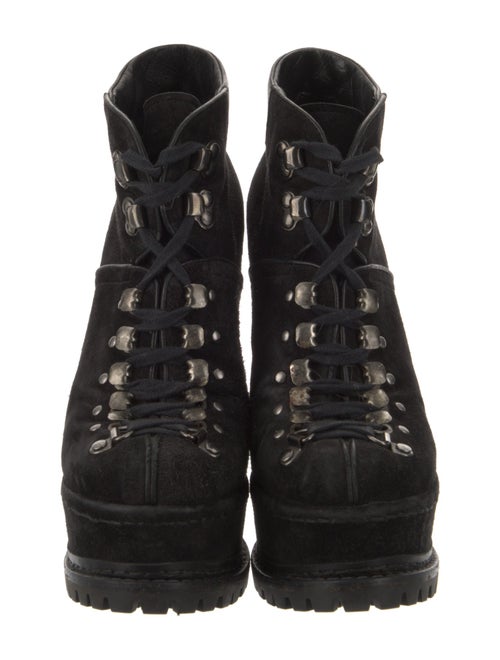 Alaïa Suede Combat Boots