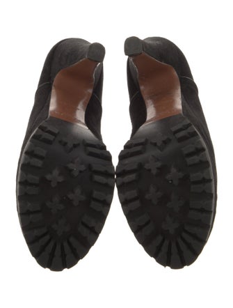 Alaïa Suede Combat Boots