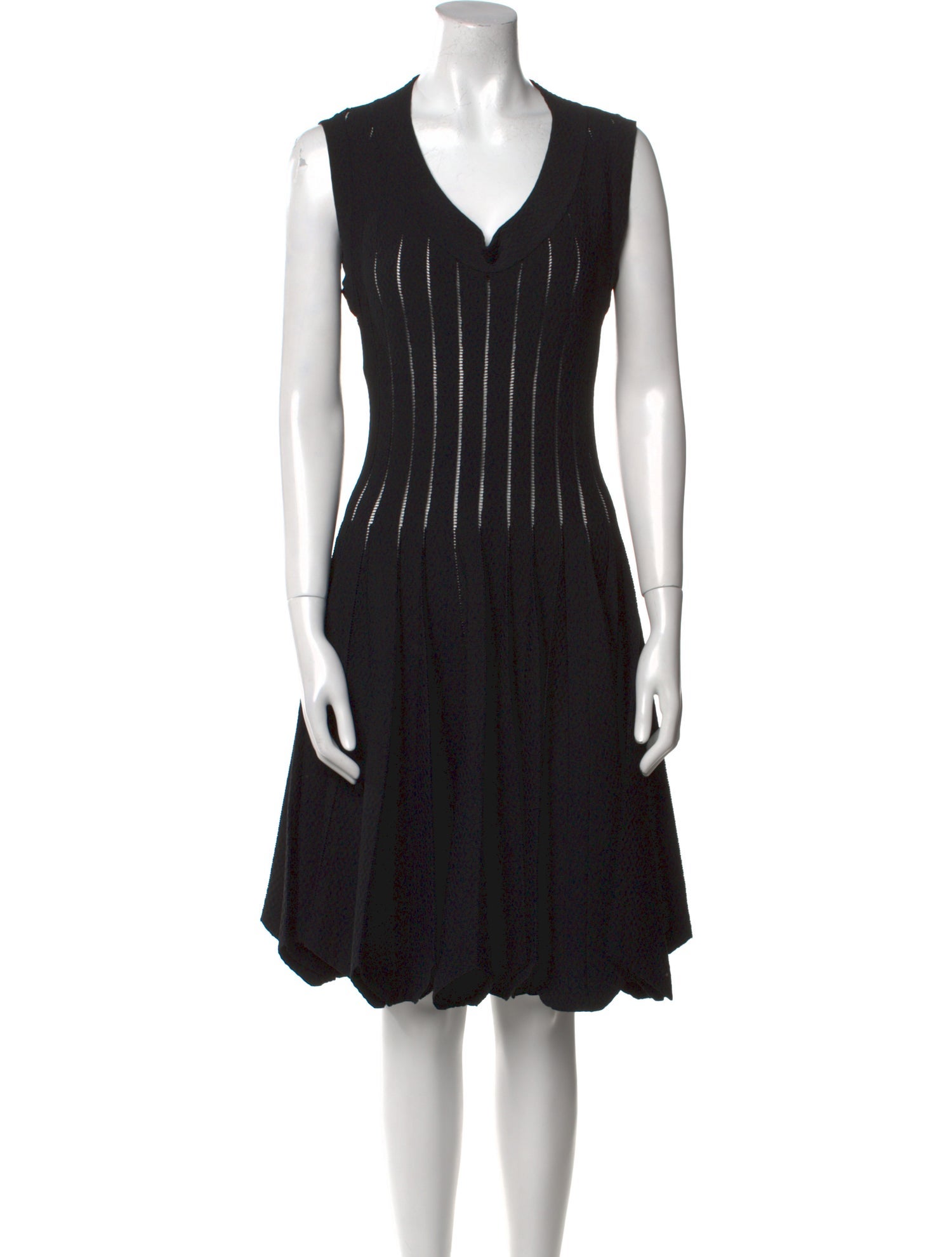 Alaïa Striped Knee-Length Dress