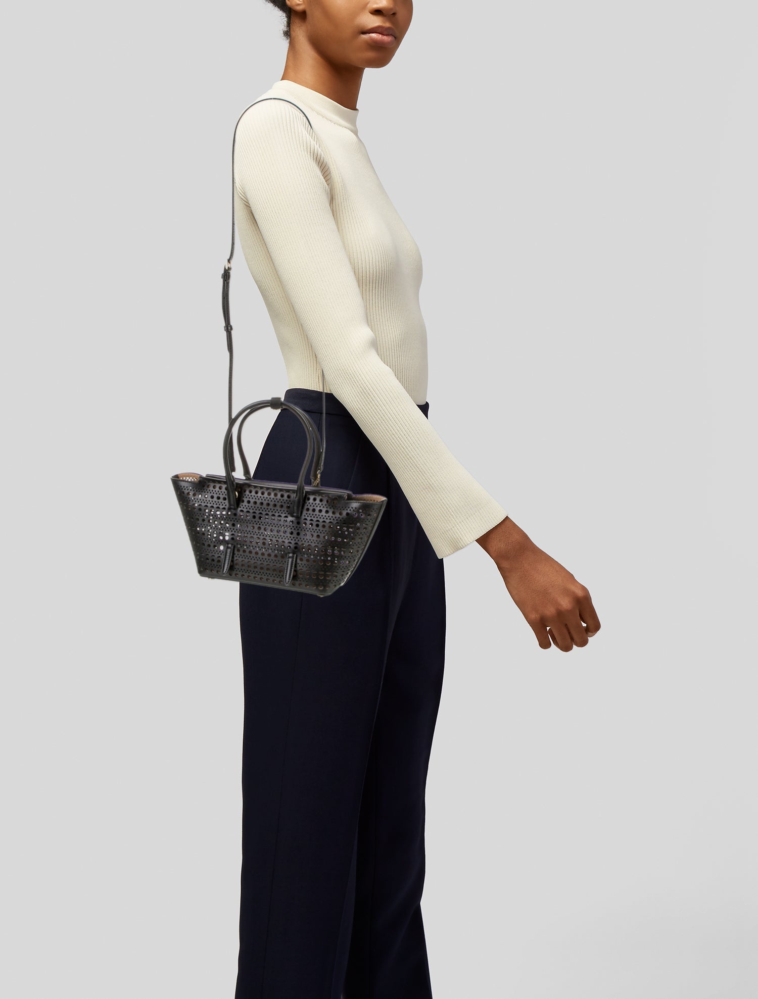 Alaïa Leather Top Handle Bag