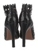 Alaïa Patent Leather Lasercut Accents Boots