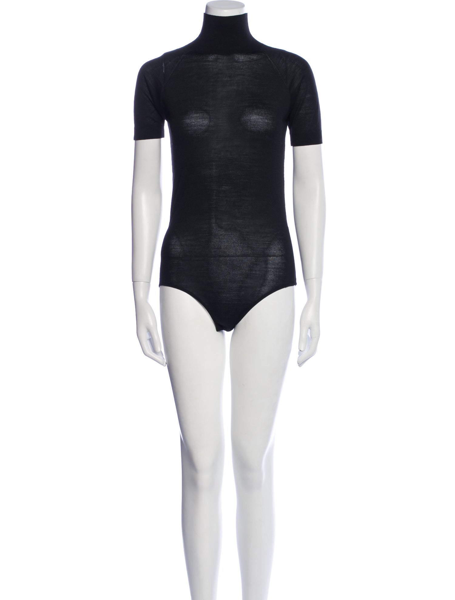 Alaïa Turtleneck Short Sleeve Bodysuit w/ Tags