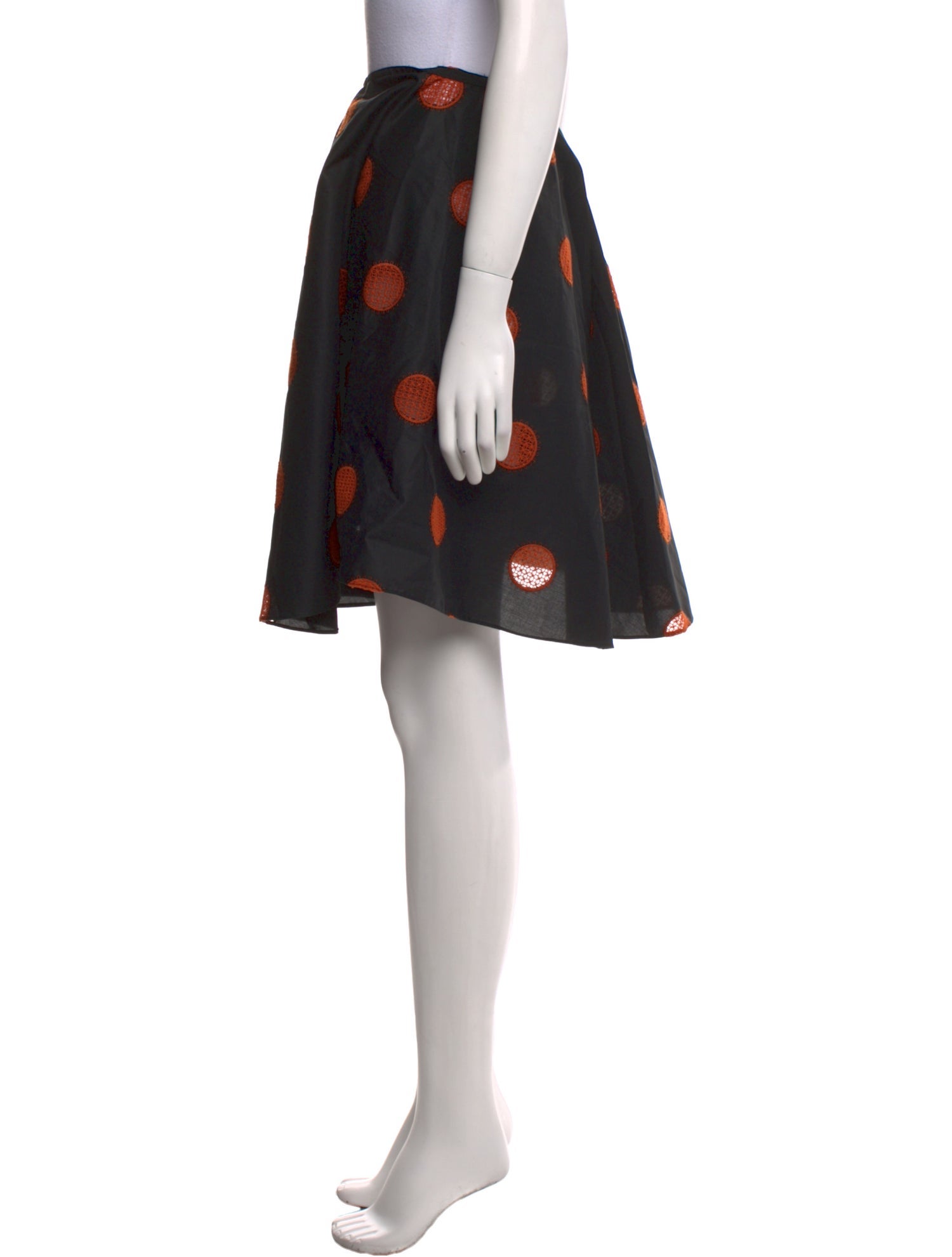 Alaïa Polka Dot Print Mini Skirt