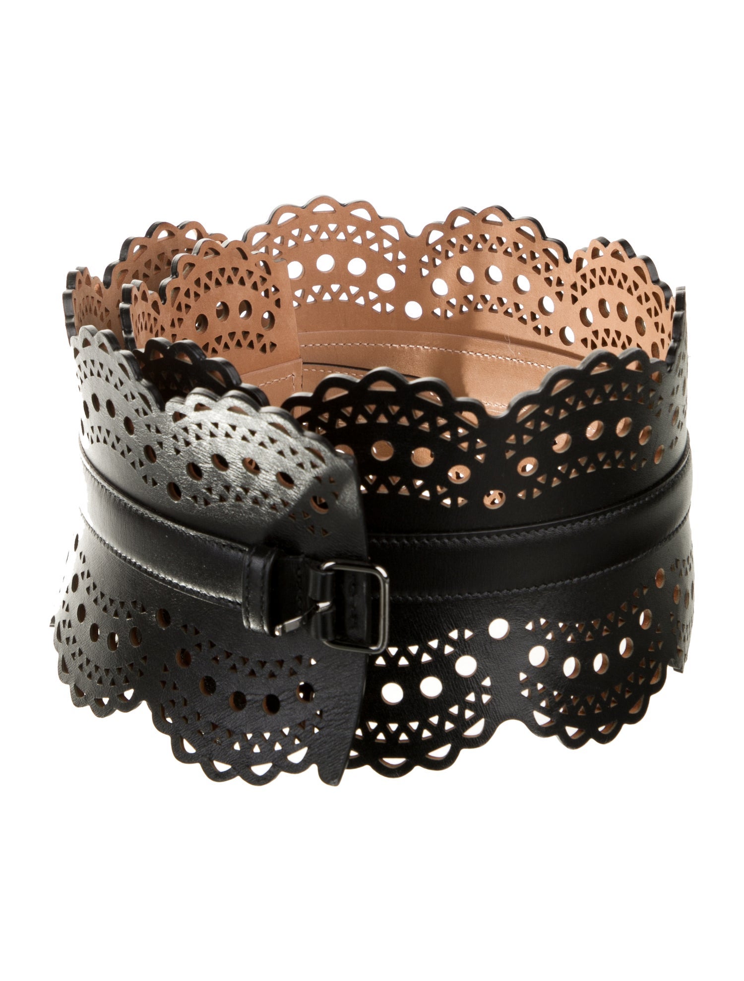 Alaïa Wide Leather Waist Belt