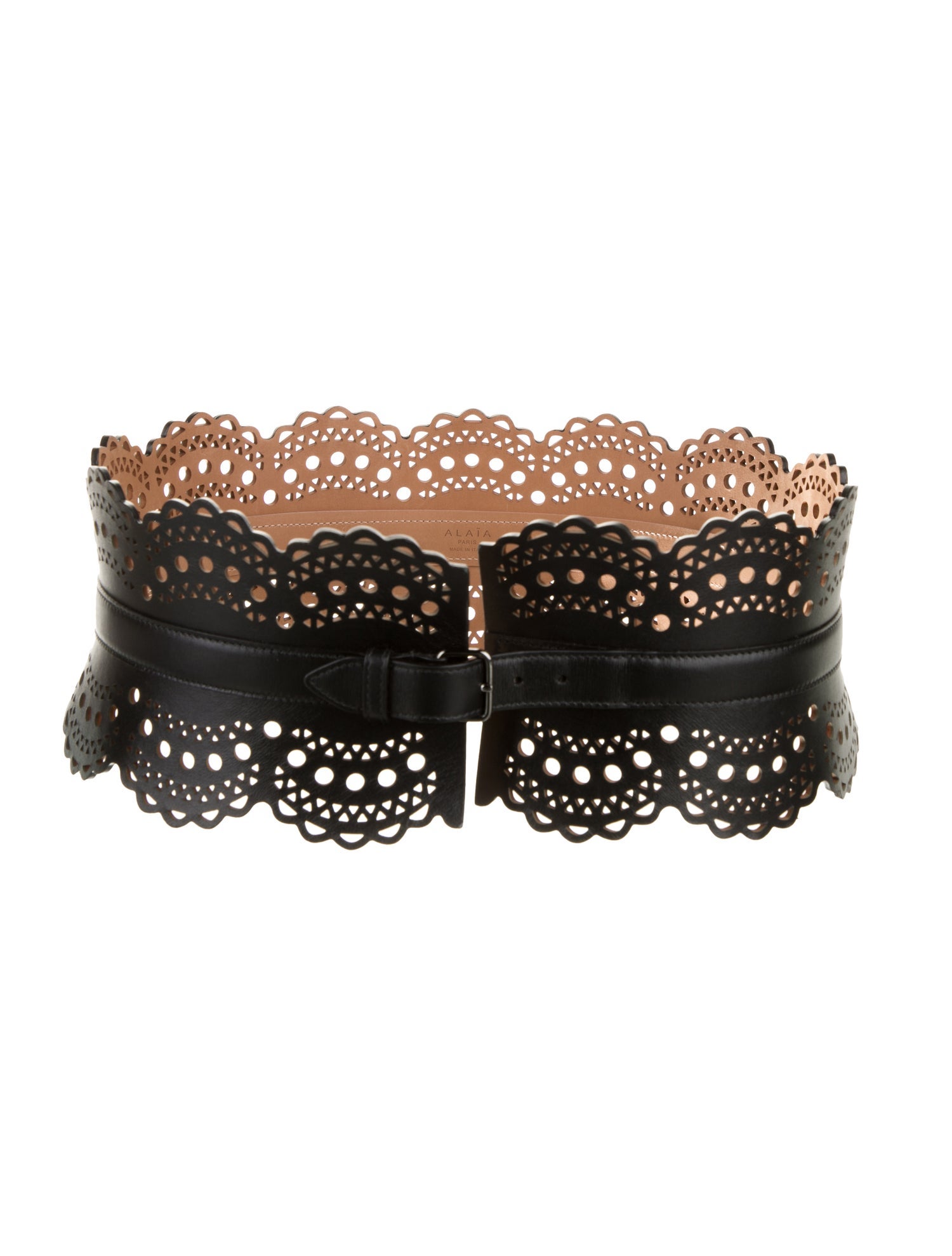 Alaïa Wide Leather Waist Belt