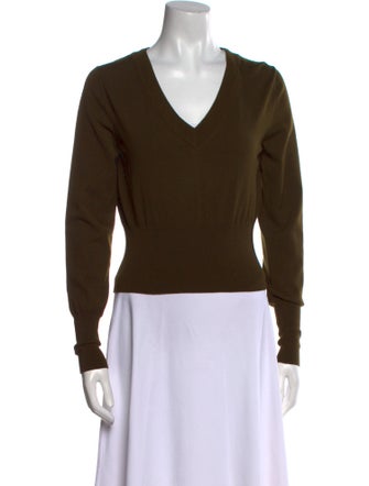 Alaïa Virgin Wool V-Neck Sweater