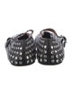 Alaïa Leather Crystal Embellishments Mary Jane Flats