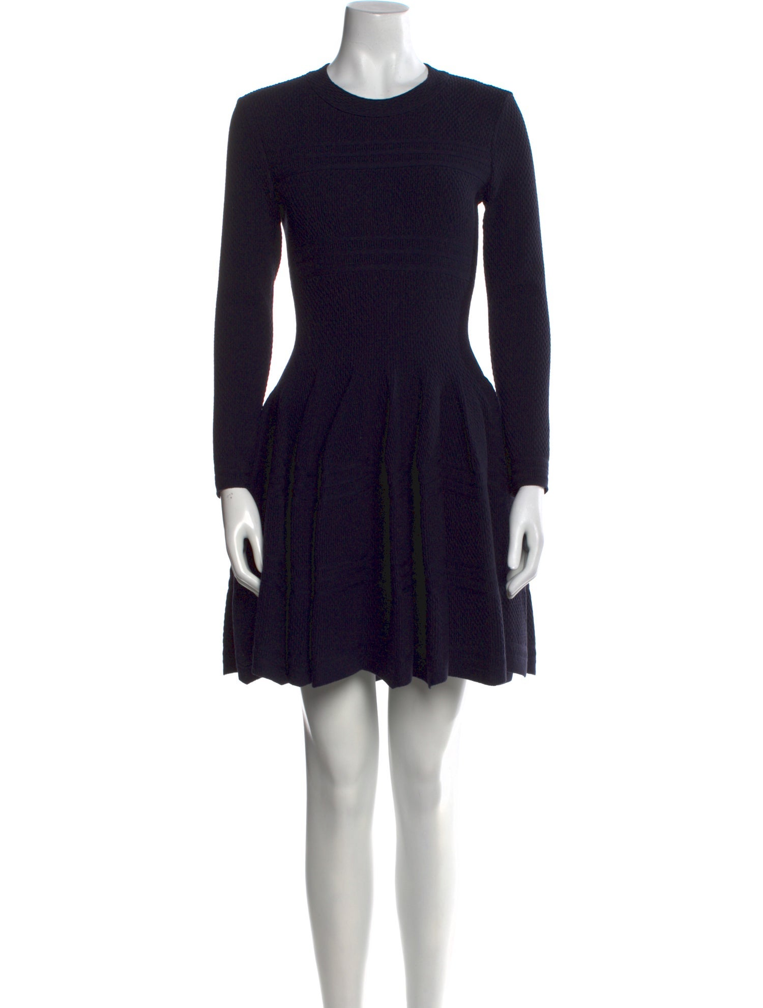 Alaïa Crew Neck Mini Dress