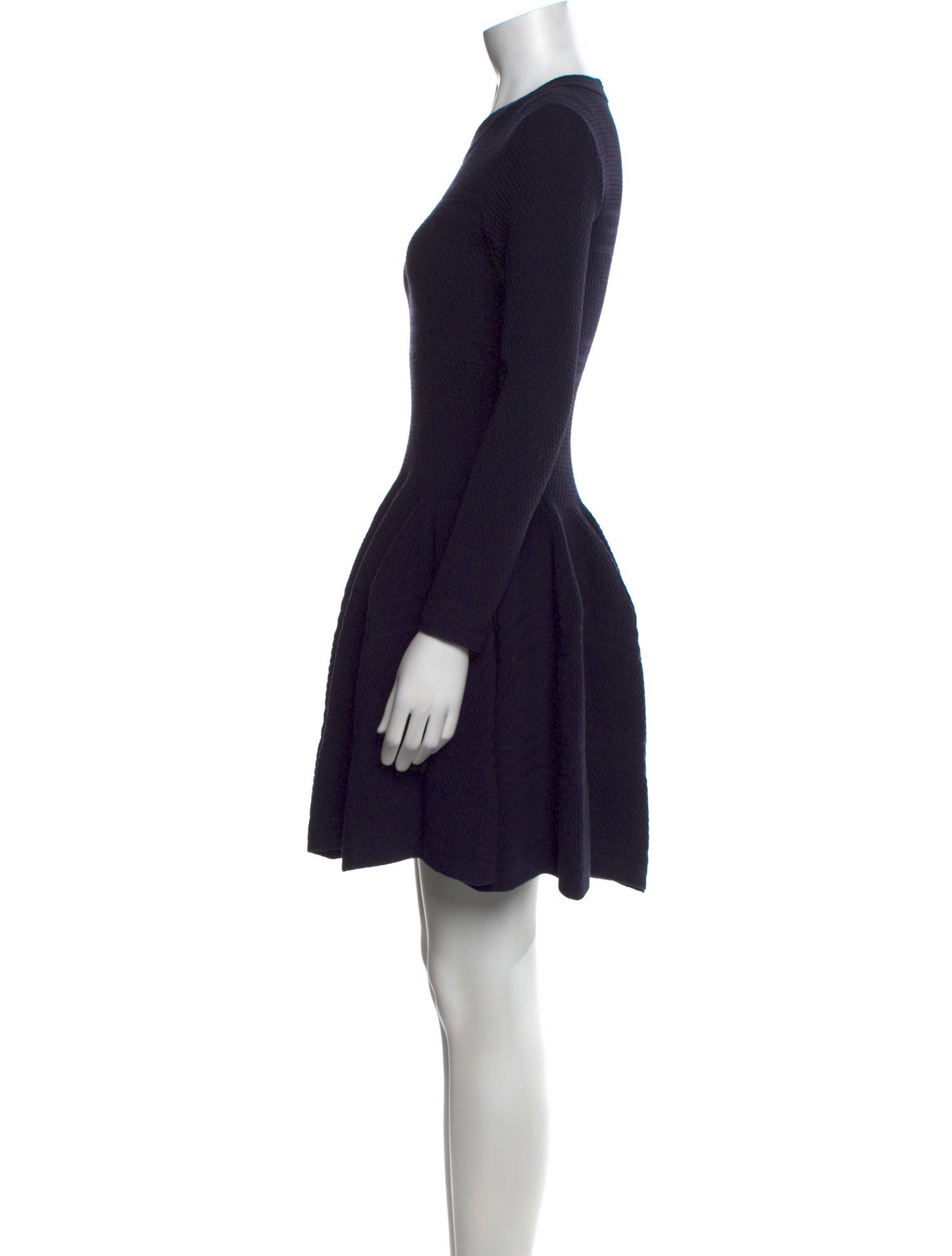 Alaïa Crew Neck Mini Dress