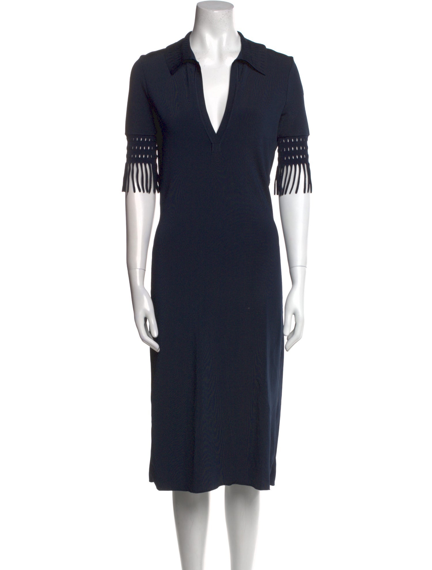 Alaïa V-Neck Midi Length Dress w/ Tags
