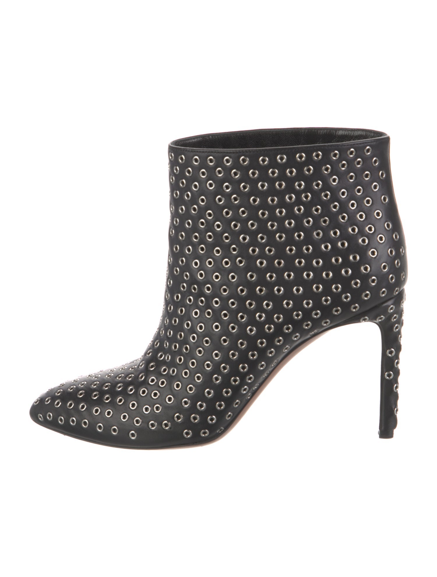 Alaïa Leather Studded Accents Boots