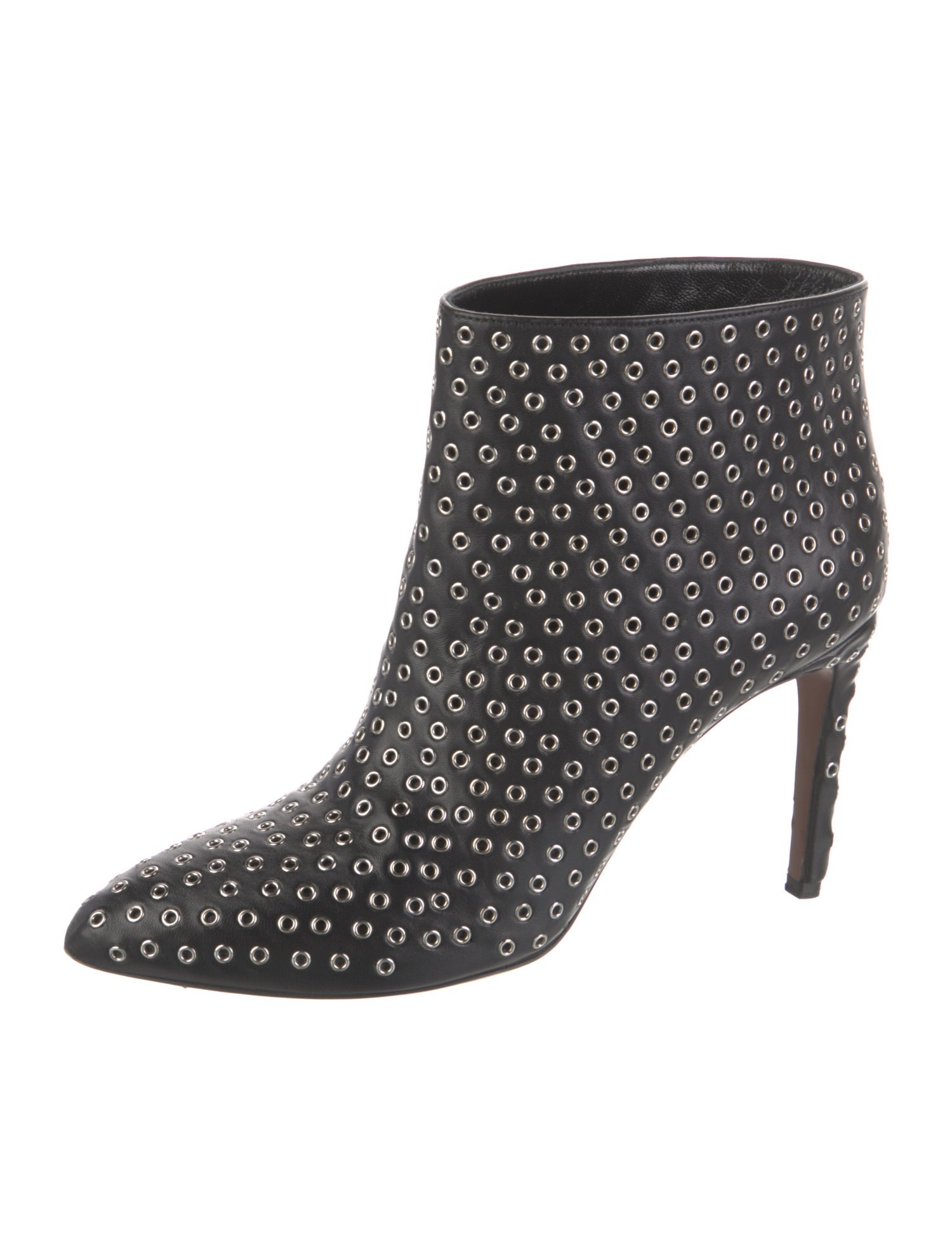 Alaïa Leather Studded Accents Boots