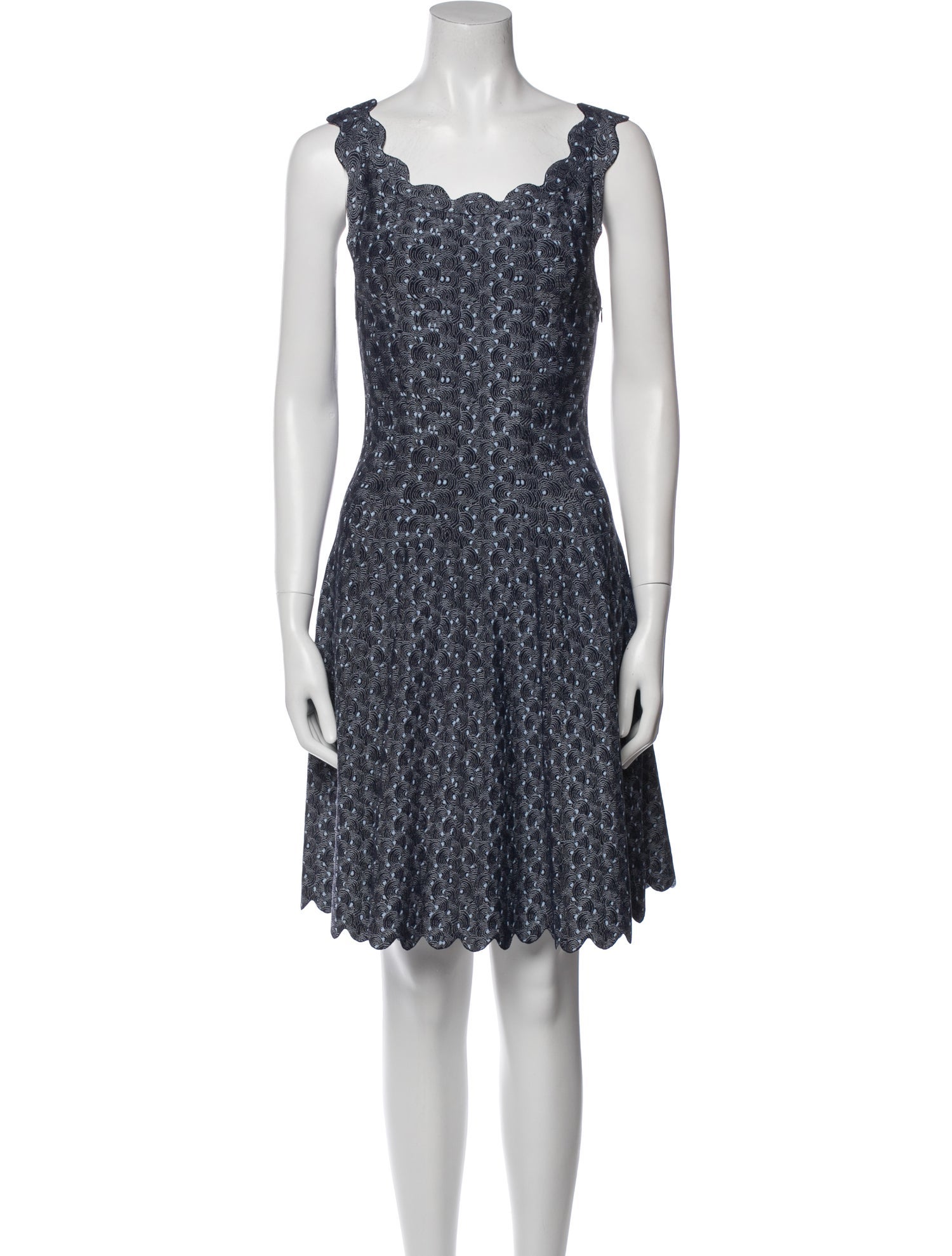 Alaïa Lace Pattern Knee-Length Dress