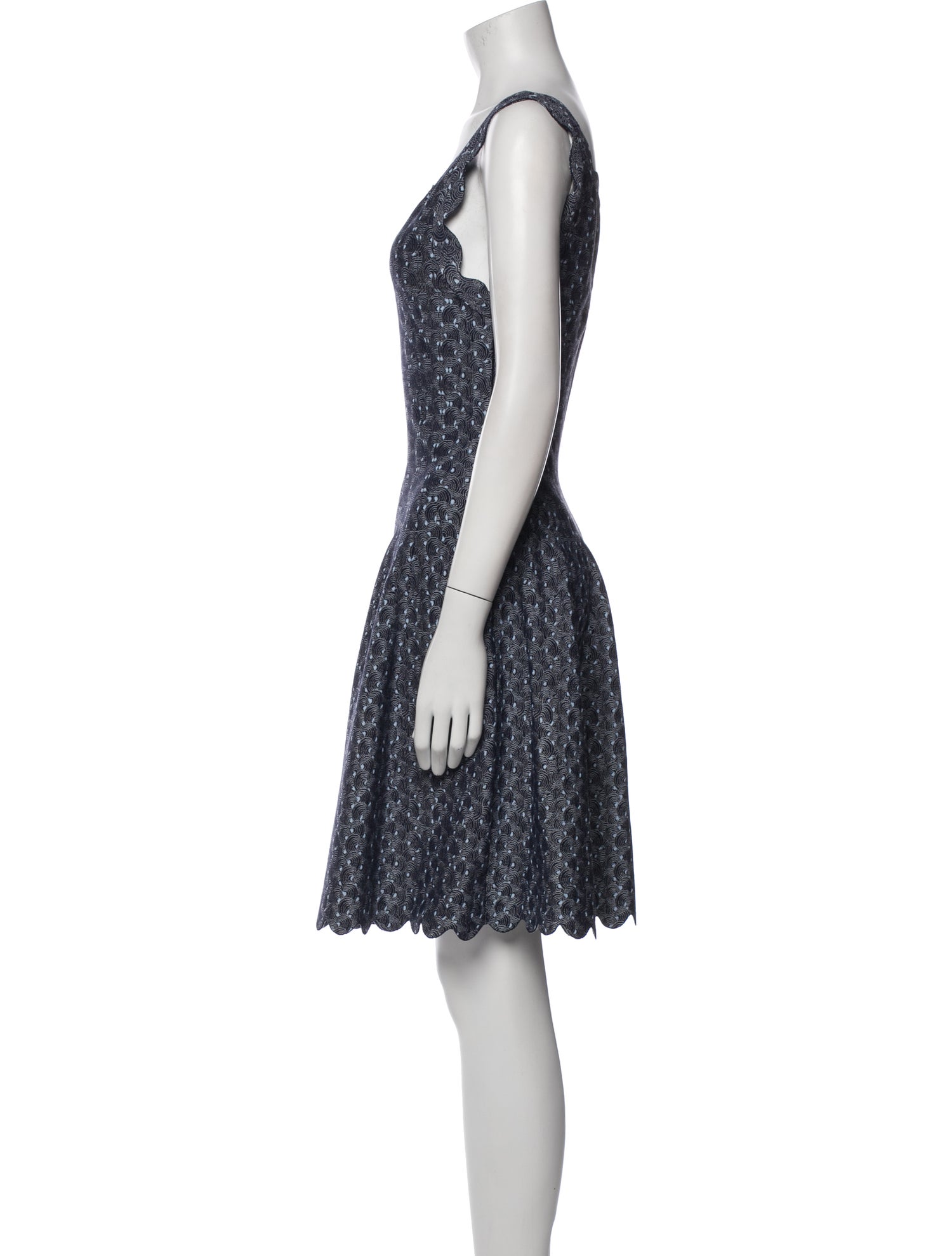 Alaïa Lace Pattern Knee-Length Dress
