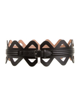 Alaïa Wide Leather Waist Belt