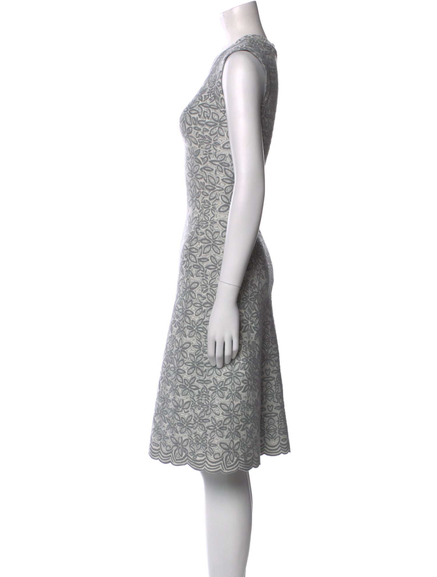 Alaïa Lace Pattern Knee-Length Dress
