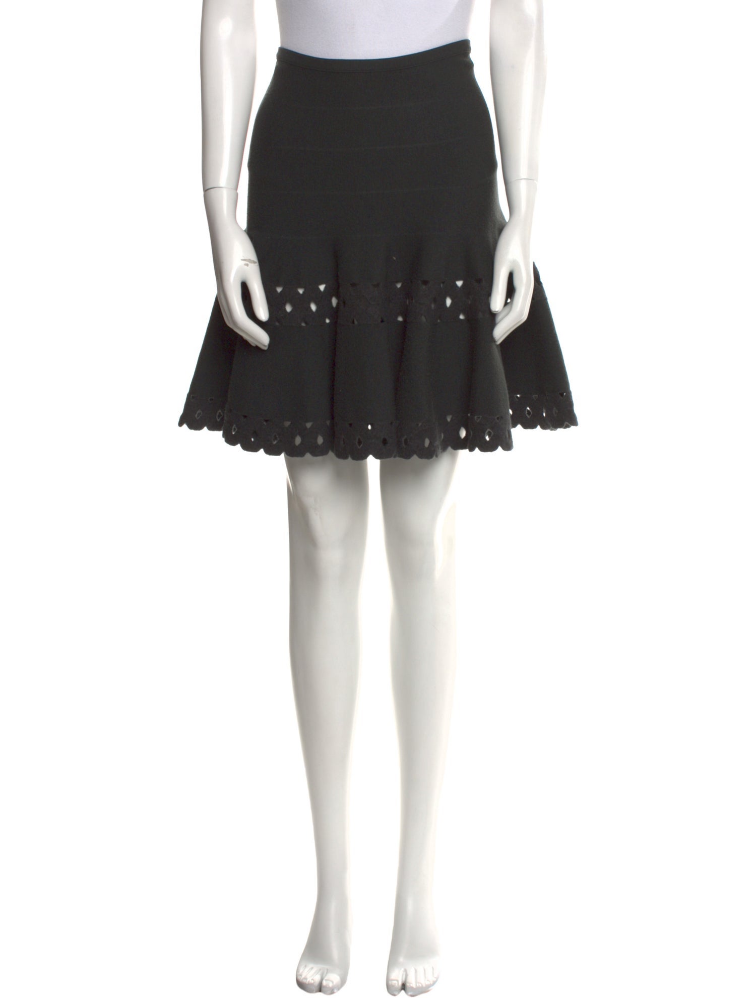 Alaïa Virgin Wool Knee-Length Skirt