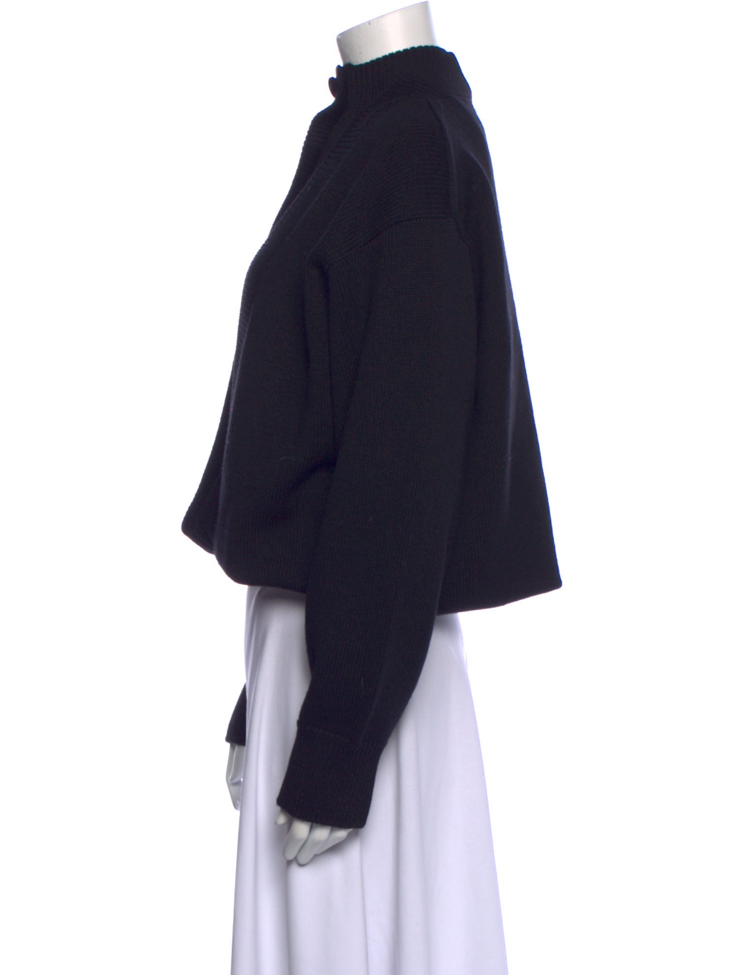 Alaïa Wool Mock Neck Sweater