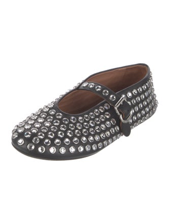 Alaïa Mary Jane Leather Flats