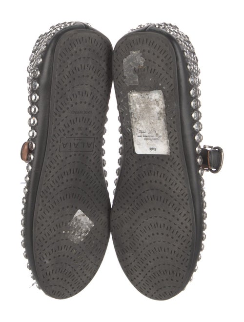 Alaïa Mary Jane Leather Flats