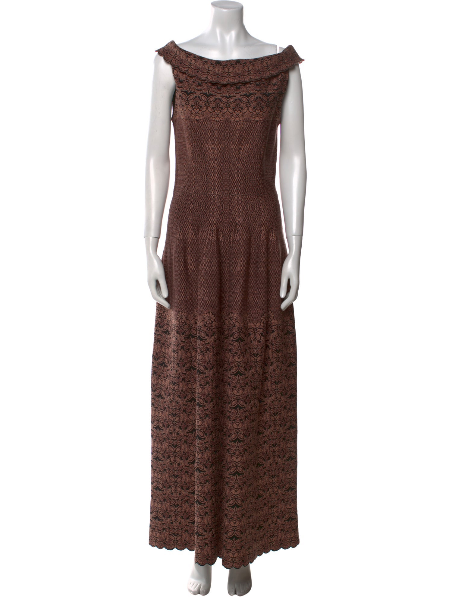 Alaïa Printed Long Dress w/ Tags