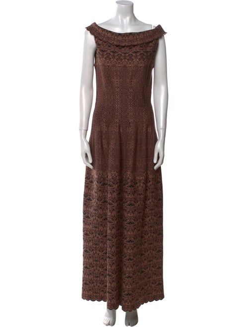 Alaïa Printed Long Dress w/ Tags