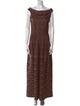 Alaïa Printed Long Dress w/ Tags