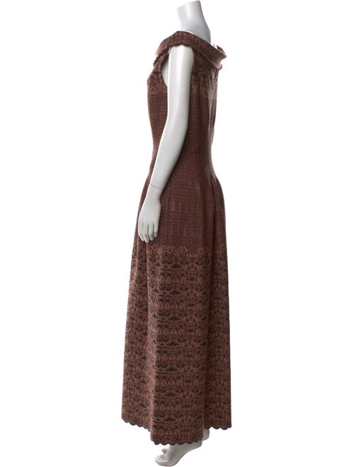 Alaïa Printed Long Dress w/ Tags