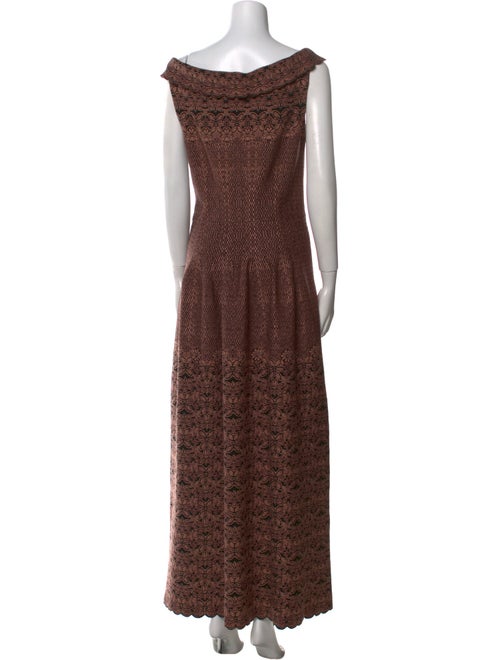 Alaïa Printed Long Dress w/ Tags