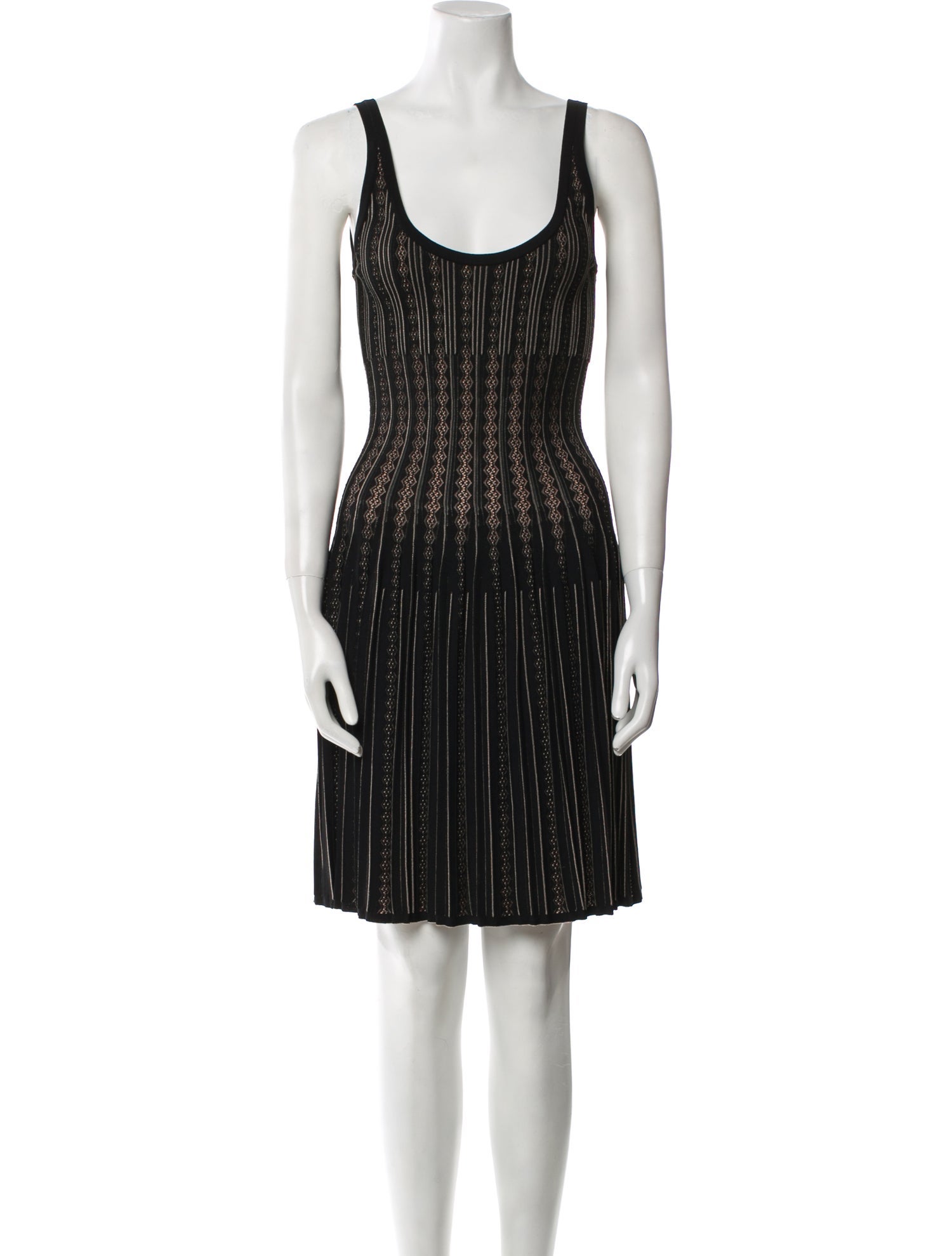 Alaïa Striped Knee-Length Dress w/ Tags