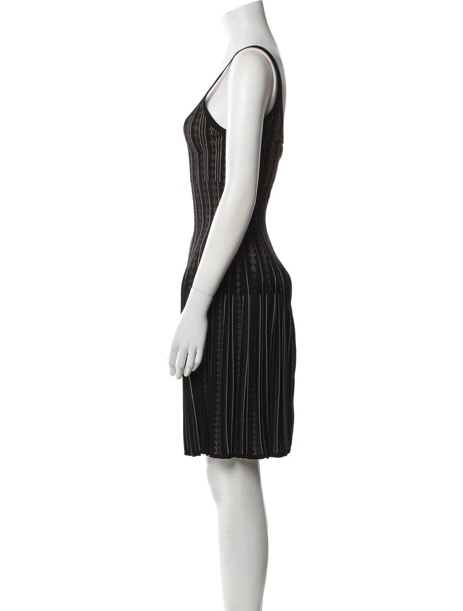 Alaïa Striped Knee-Length Dress w/ Tags