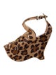 Alaïa Ponyhair Animal Print Sandals