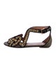 Alaïa Patterned Studded Accents Sandals