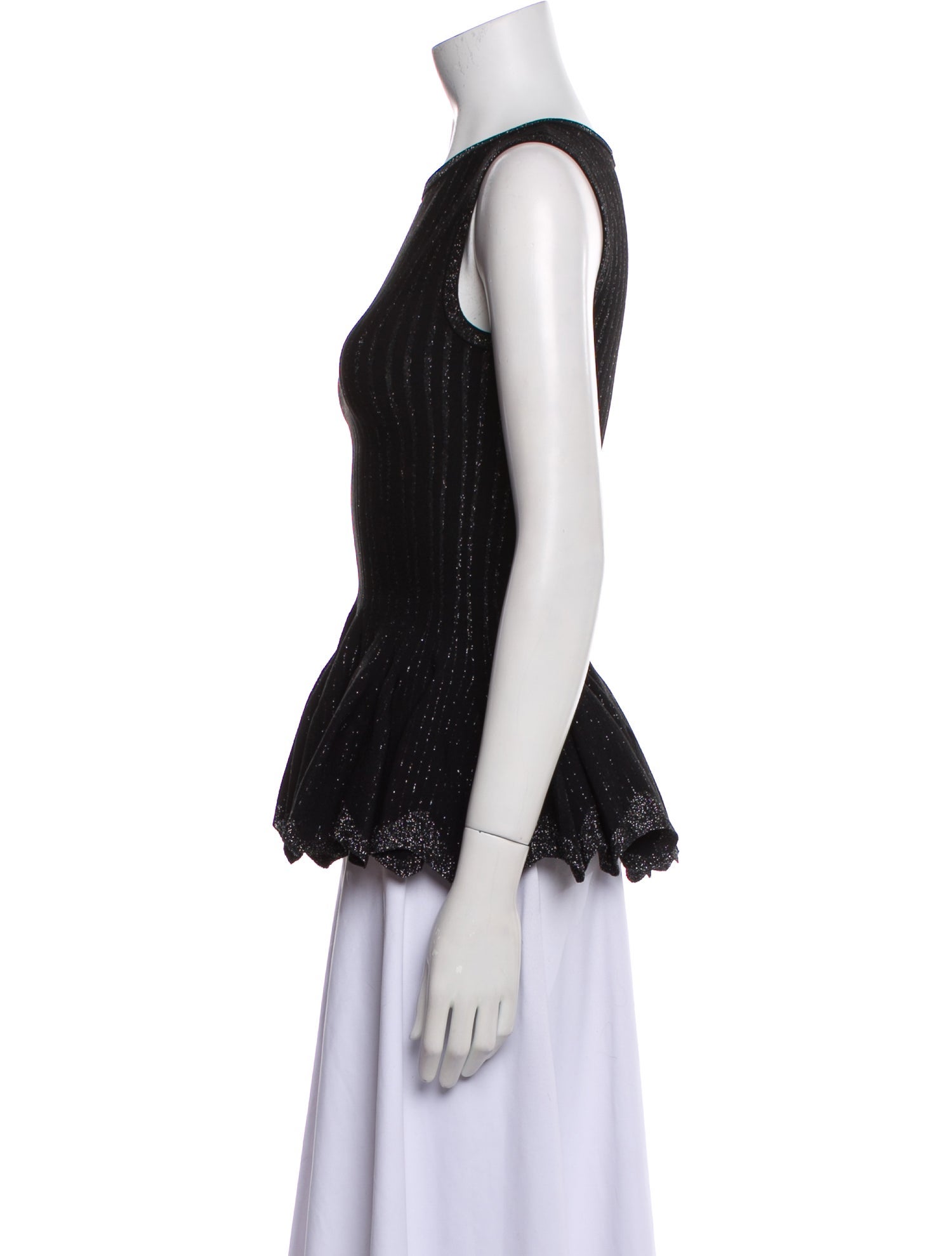 Alaïa Scoop Neck Sleeveless Top