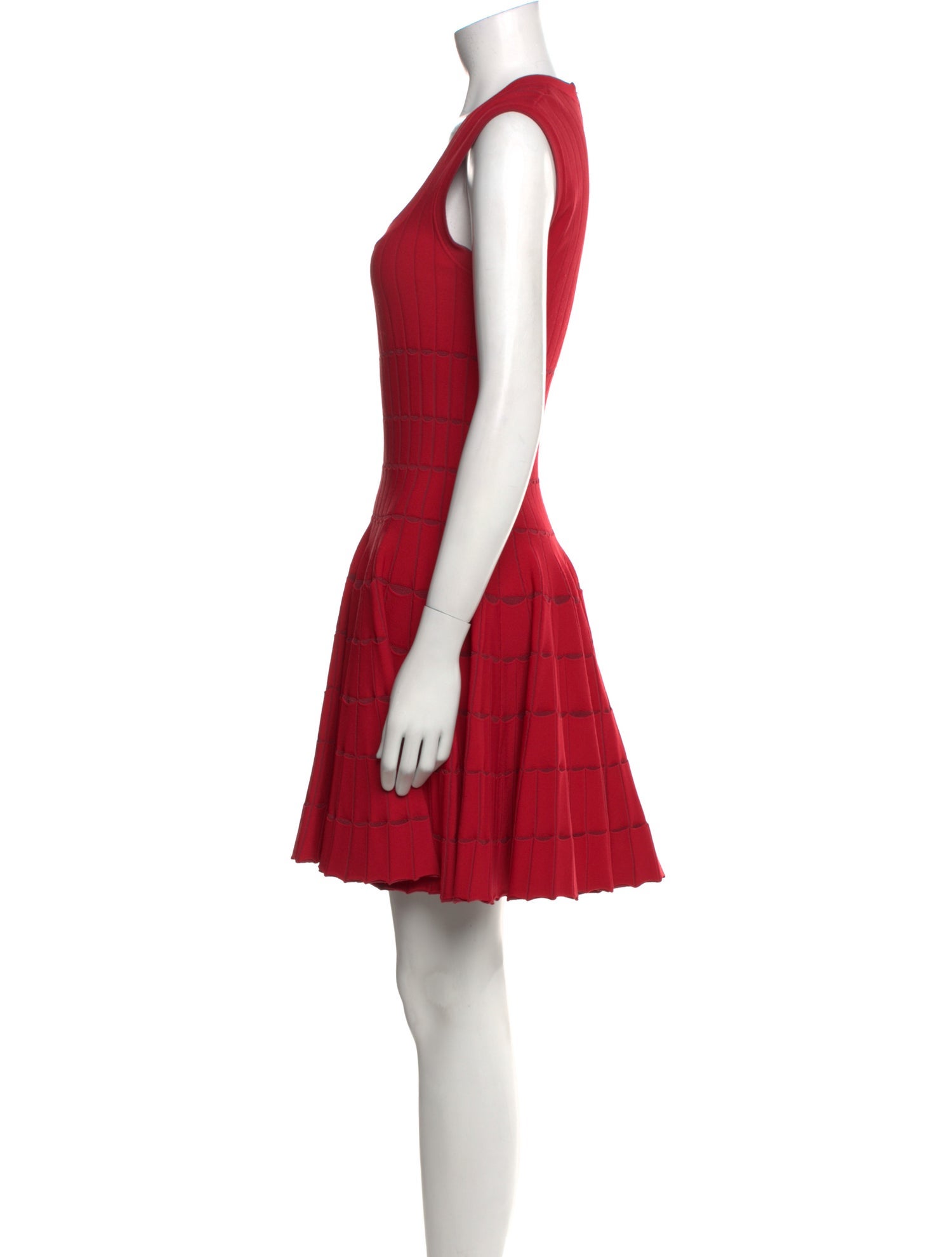 Alaïa Square Neckline Mini Dress