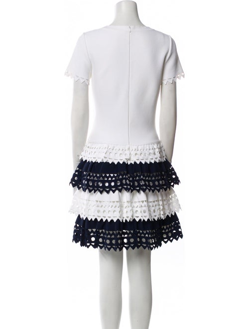 Alaïa Colorblock Pattern Mini Dress